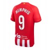 Atletico Madrid Memphis Depay #9 Hemmatröja 2023-24 Korta ärmar